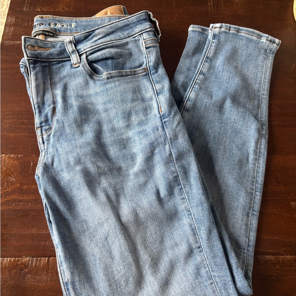 American Eagle Light Blue Denim Shorts